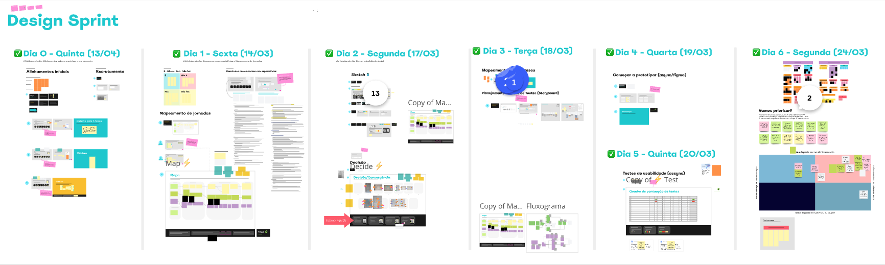 Design Sprint workshop — ideation and prototyping session artifacts